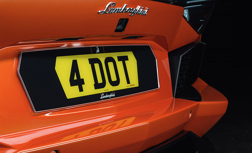 car fourdot bespoke plates