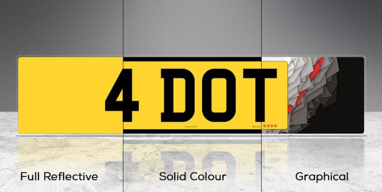style plate reflective solid colour graphical plate