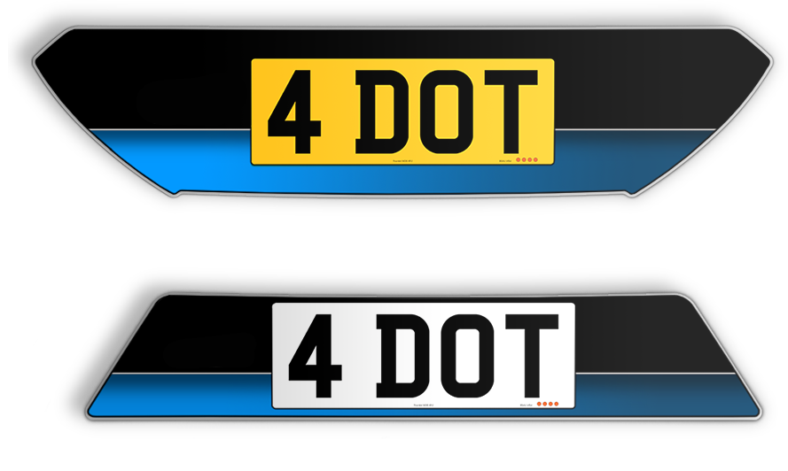 Ford Focus RS Number Plates Set 1