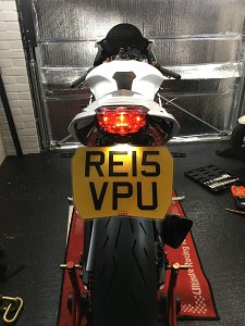 motorcycle number plate