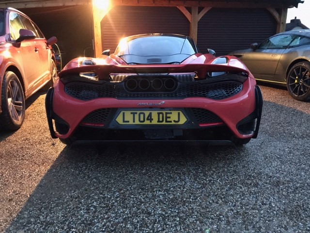 shaped number plate