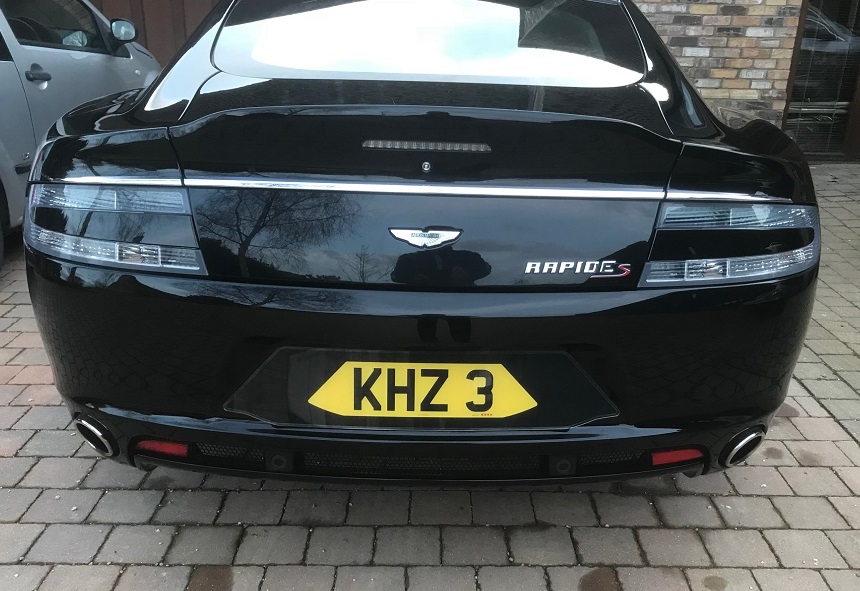 shaped number plate