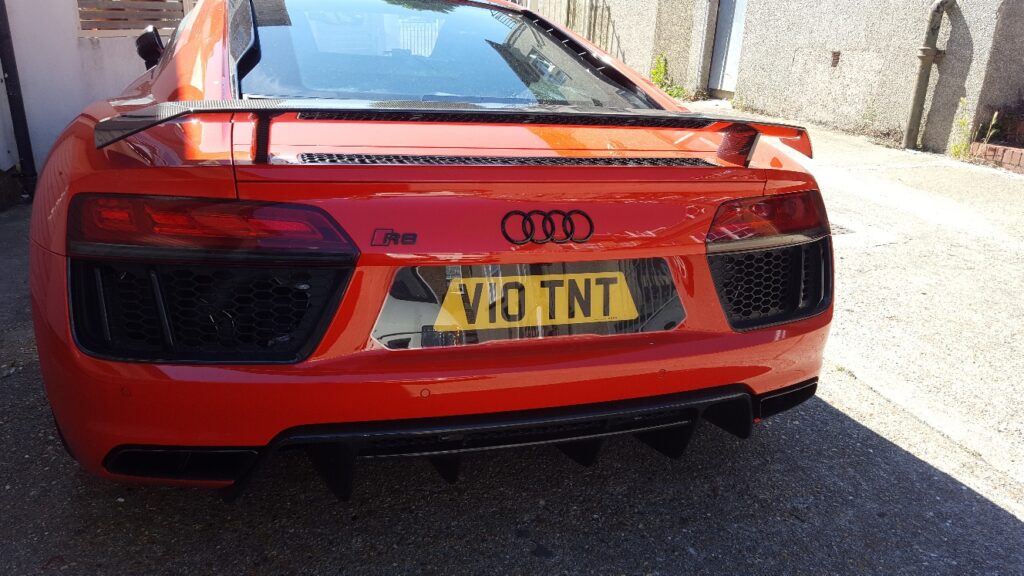 shaped number plate