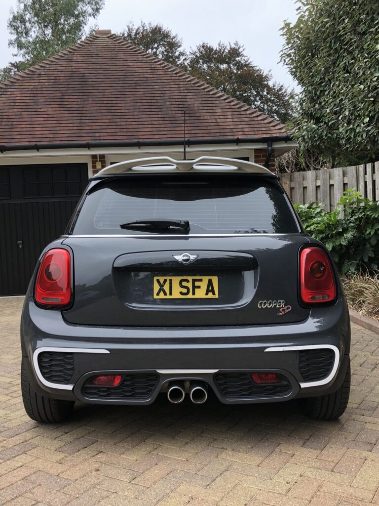 shaped number plate