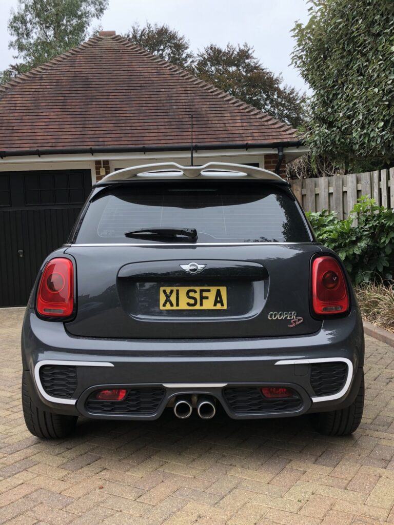 shaped number plate