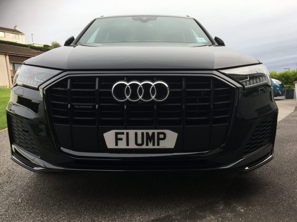 shaped number plate