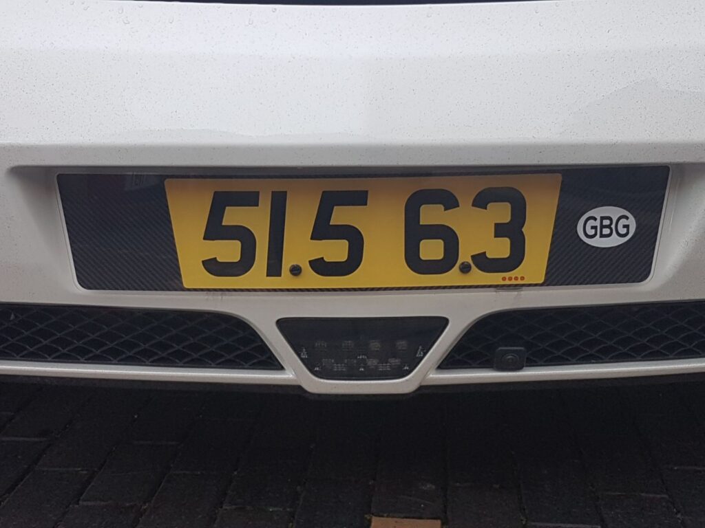 shaped number plate