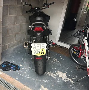 motorcycle number plate