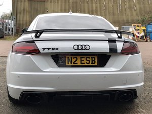 shaped number plate