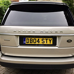 custom number plate