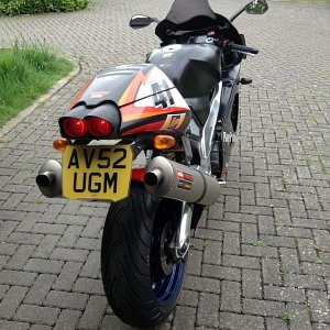 motorcycle number plate