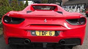 shaped number plate