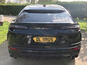 shaped number plate