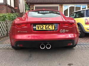 shaped number plate