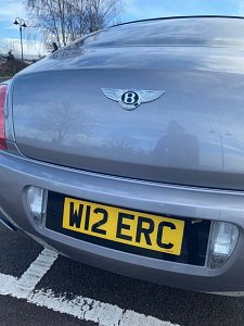 shaped number plate