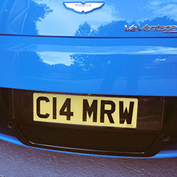 short number plate