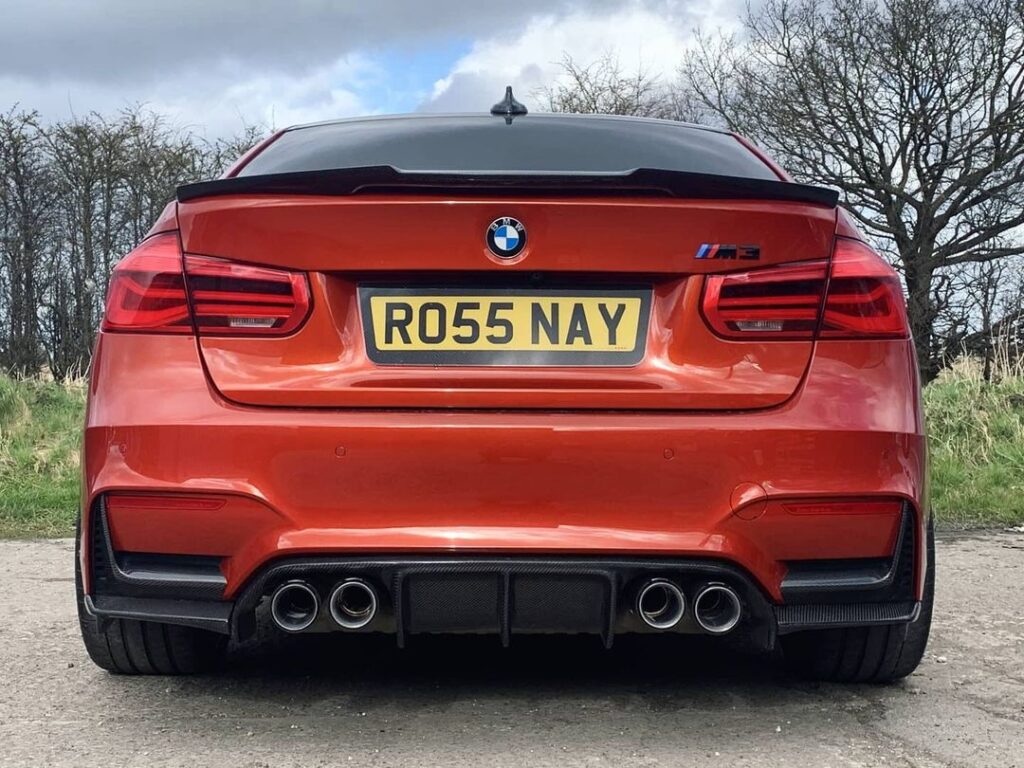 shaped number plate