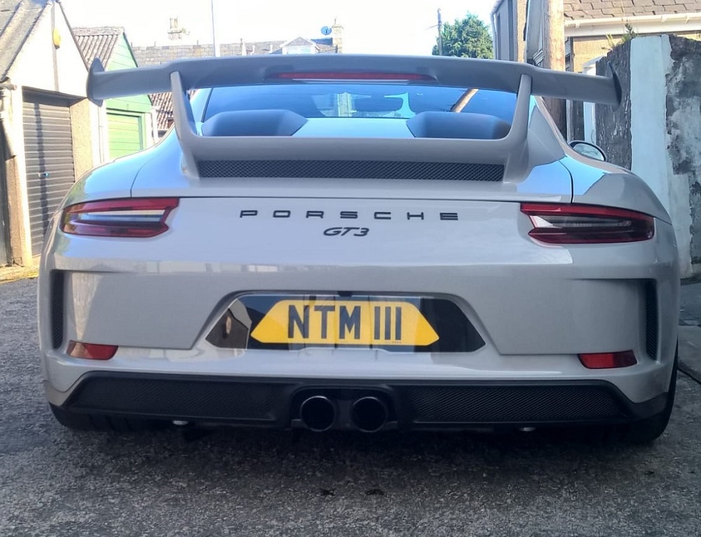 shaped number plate