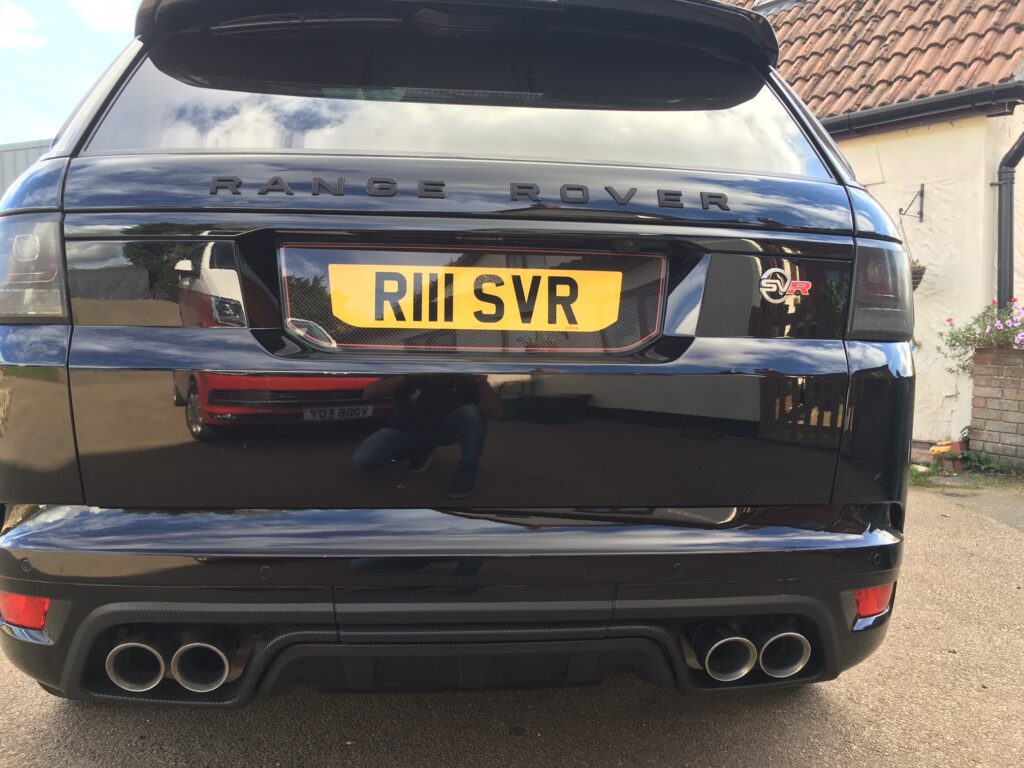 shaped number plate