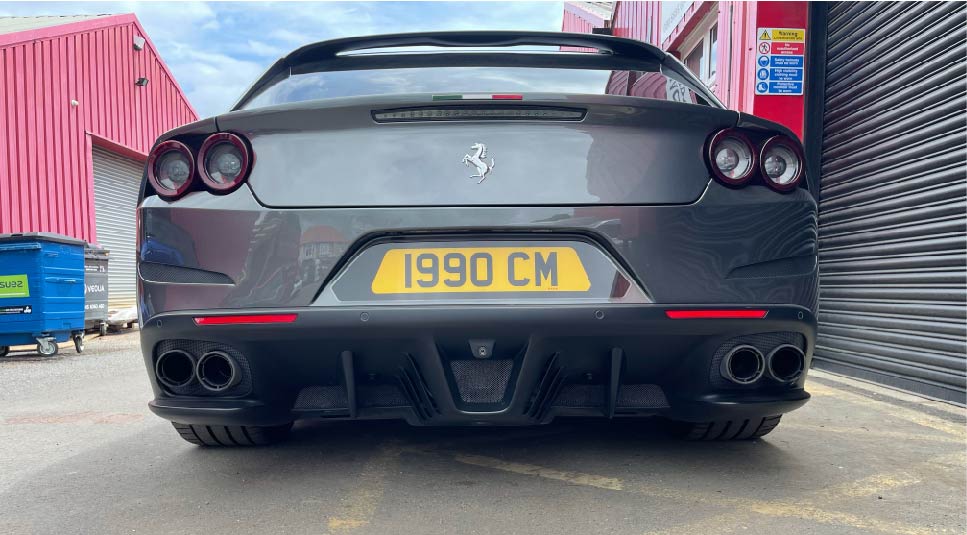 shaped number plate