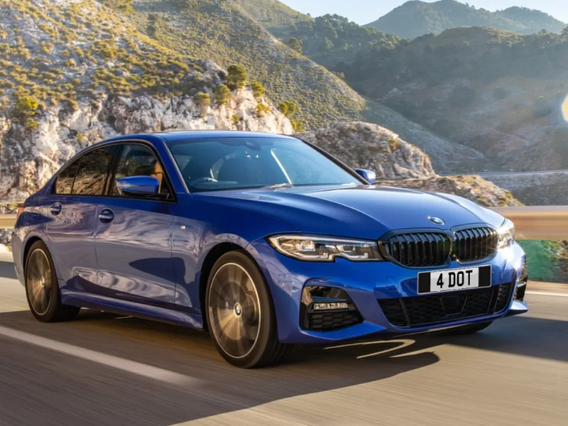 BMW 3 Series G20 Black Classic Plate Set