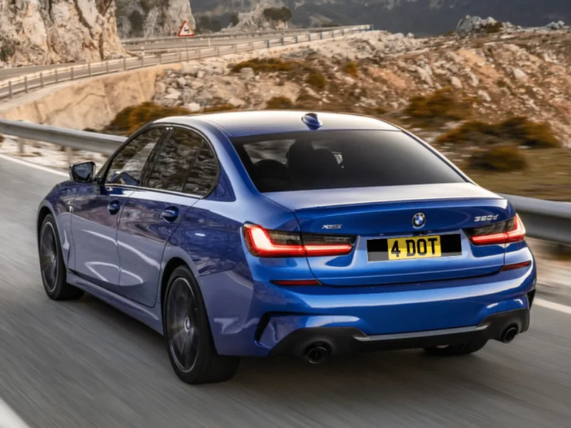 BMW 3 Series G20 Black Classic Plate Set