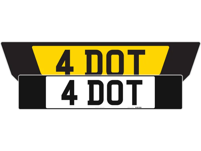 BMW 5 Series G30 Black Signature & Classic Plate Set