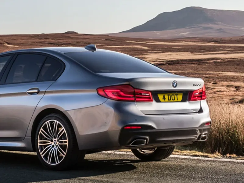 BMW 5 Series G30 Black Signature & Classic Plate Set