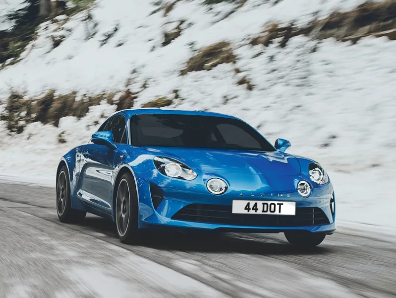 Alpine A110 Fully Reflective Signature & Classic Plate Set