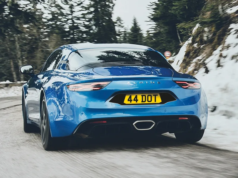 Alpine A110 Black Signature & Classic Plate Set