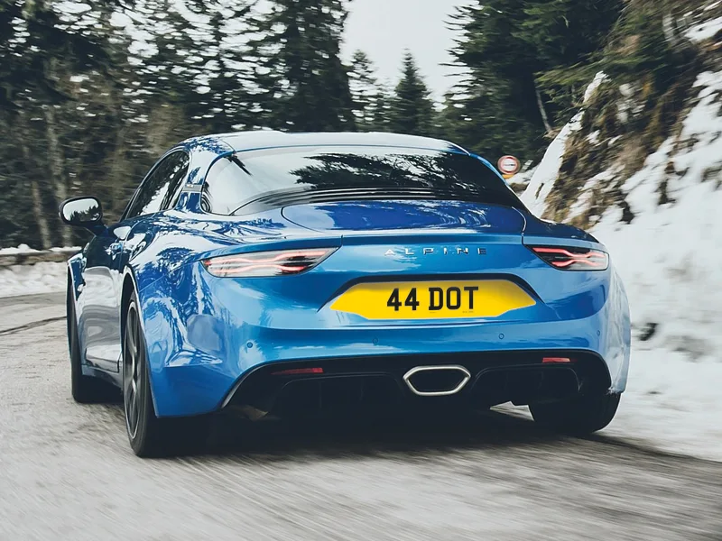 Alpine A110 Fully Reflective Signature & Classic Plate Set