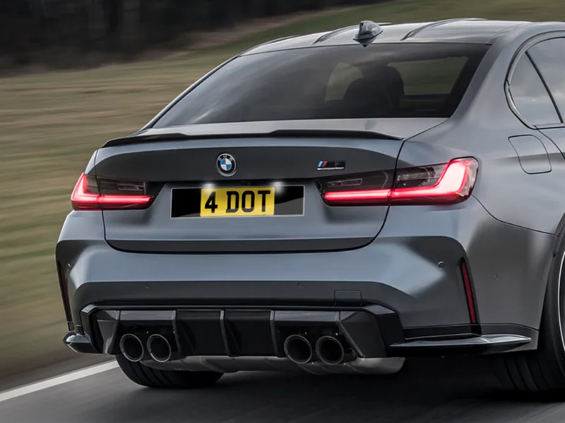 BMW M3 G80 Black Classic Plates