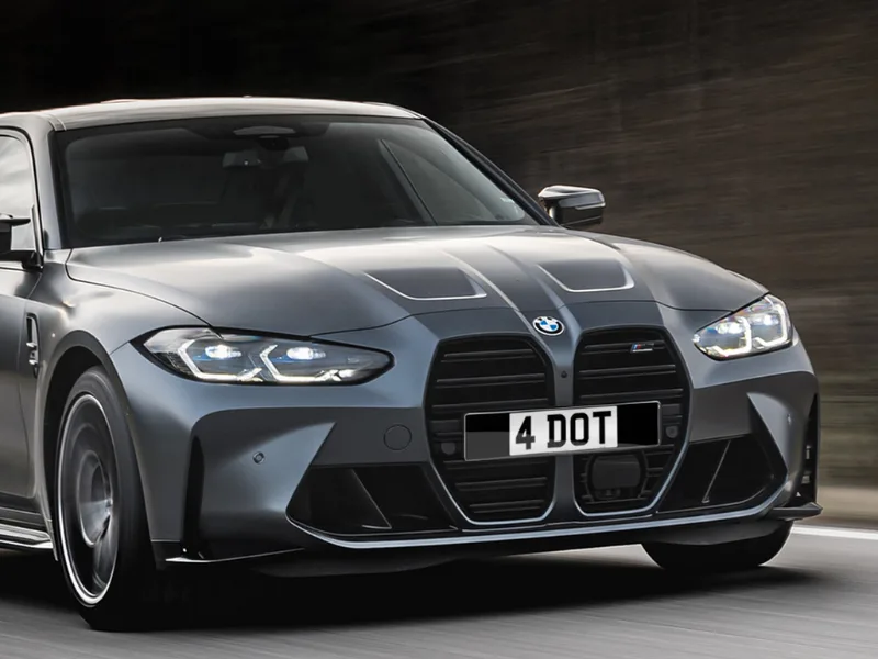 BMW M3 G80 Black Signature & Classic Plate Set