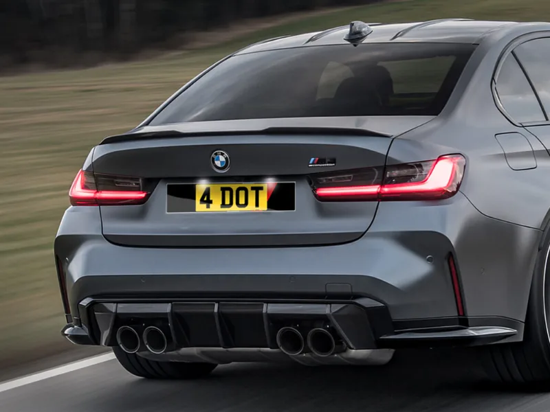 BMW M3 G80 Classic Plate Set With M Sport Design