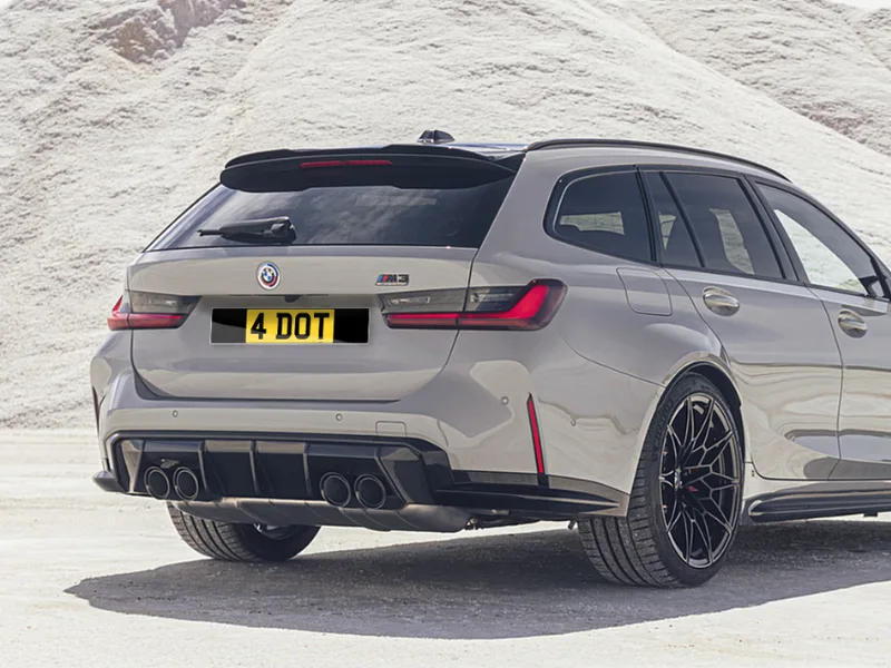 BMW M3 G81 Black Classic Plates