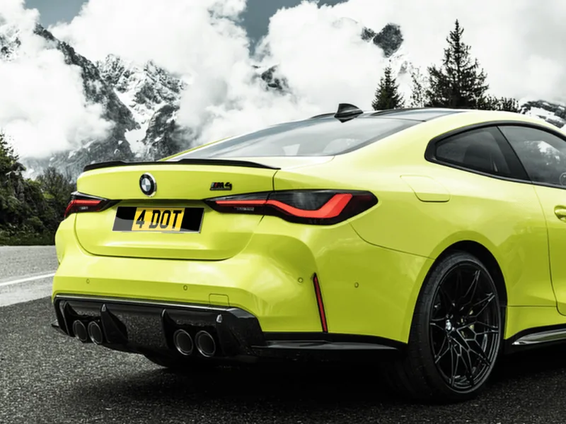 BMW M4 G82 Classic Black Plate Set