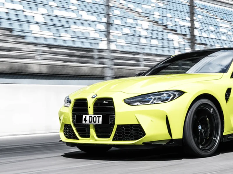 BMW M4 G82 Classic Black Plate Set