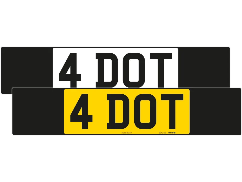 Aston Martin DB11 Black Classic Plate Set
