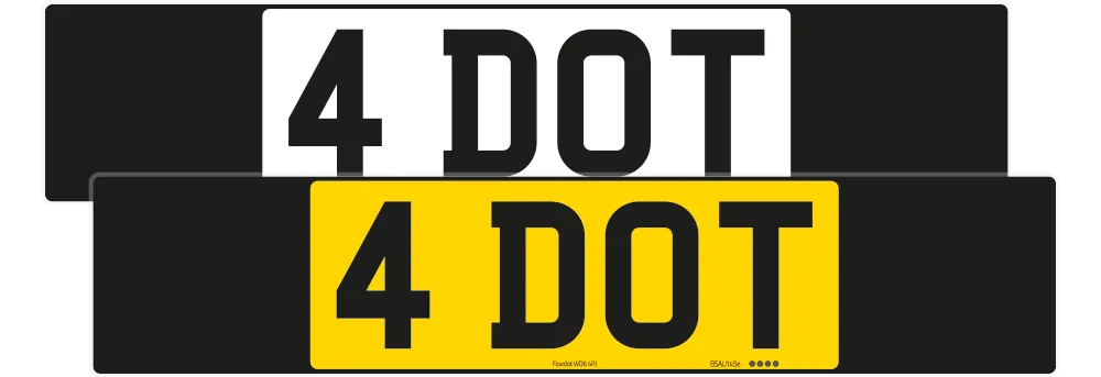 Audi Q7 Black Classic Plate Set