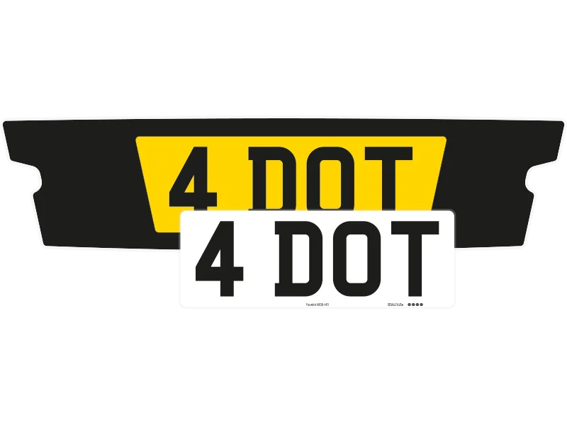 Aston Martin DB11 Black Signature & Zero Plate Set