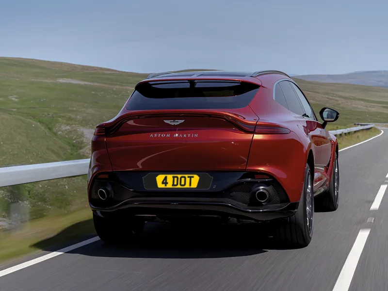 Aston Martin DBX Black Signature & Zero Plate Set