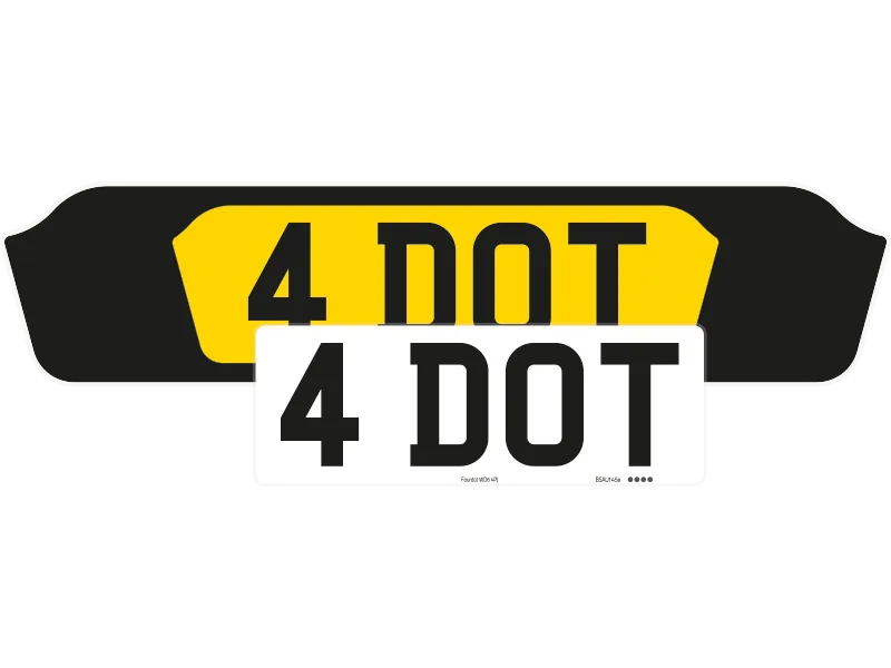 Aston Martin DBX Black Signature & Zero Plate Set