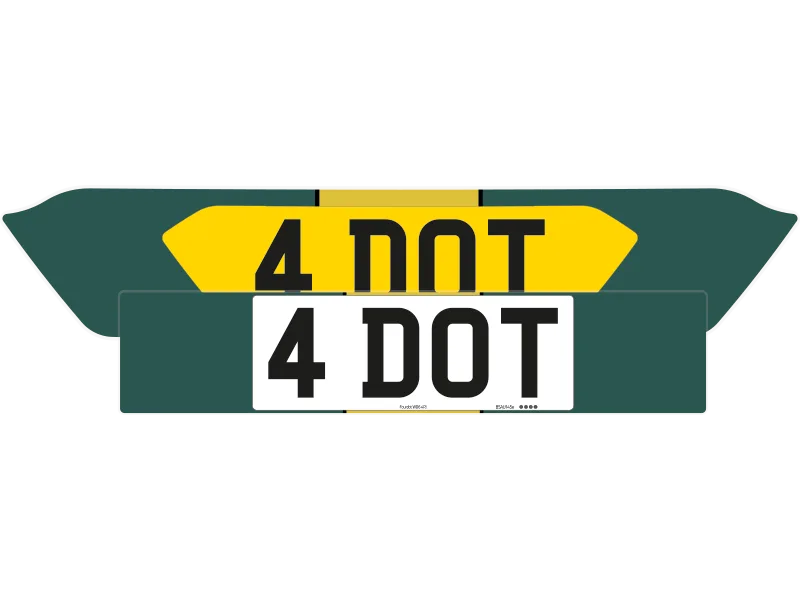Aston Martin Vantage Striped Aston Livery Signature & Classic Plate Set