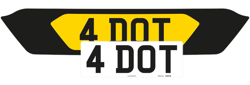 Aston Martin Vantage Black Signature & Zero Plate Set