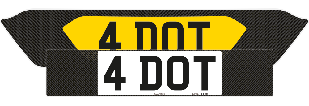 Aston Martin Vantage Carbon Signature & Classic Plate Set