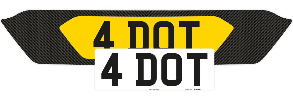 Aston Martin Vantage Carbon Signature & Zero Plate Set