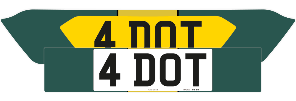 Aston Martin Vantage Striped Aston Livery Signature & Classic Plate Set