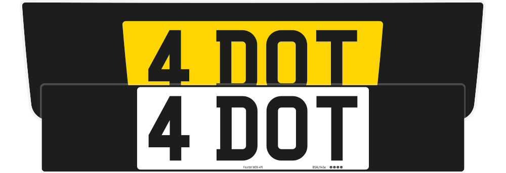 Bentley Continental GT Black Signature & Classic Plate Set