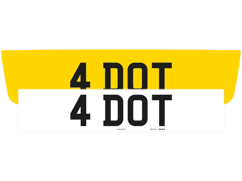 Bentley Flying Spur Fully Reflective Signature & Classic Plate Set