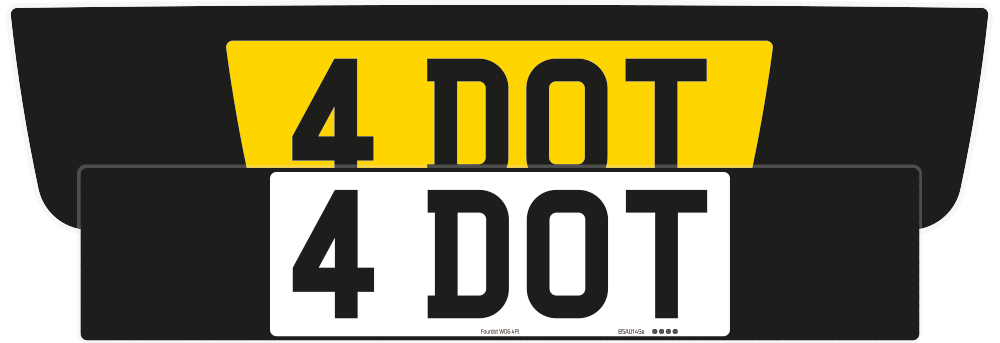 Bentley Flying Spur Black Signature & Classic Plate Set